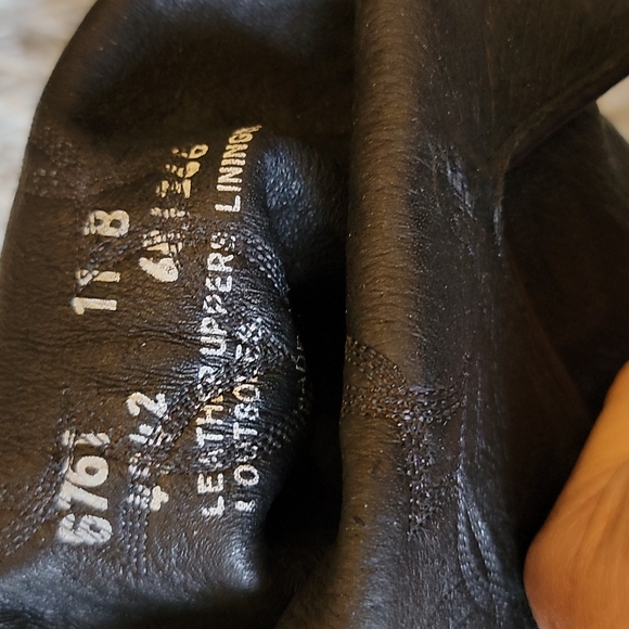 Abilene Black Leather Western Cowboy Boots - Picture 5 of 6